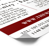 Poster Verser Du Vin Rouge, Bar À Vins/Vin Publicité (Coin)