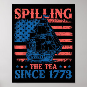 Poster Verser le thé depuis 1773 Professeur d'histoire 4