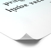 Poster Verset biblique (Coin)