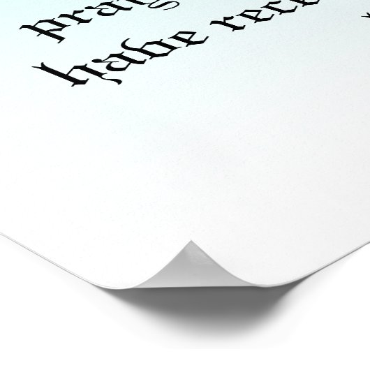 Poster Verset biblique (Coin)