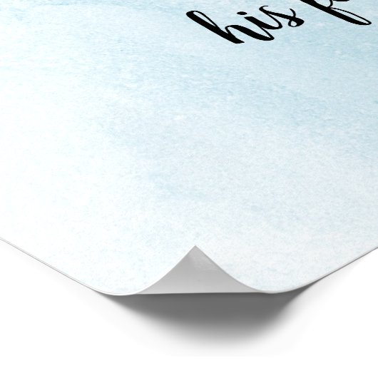 Poster Verset biblique (Coin)