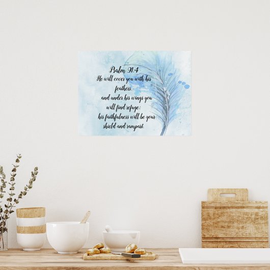 Poster Verset biblique (Cuisine)