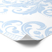 Poster Verset biblique Blue Let Your Light Shine  (Coin)