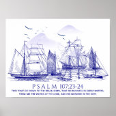 Poster Verset biblique côtier (Devant)