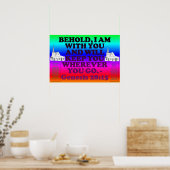 Poster verset biblique de Genèse 28:15. (Cuisine)