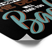 Poster Verset biblique Essayez Jésus Dieu (Coin)