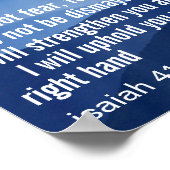 Poster Verset biblique inspirant personnalisé (Coin)