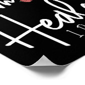 Poster Verset biblique Je Suis Guéri 1 Pierre 2:24 Fleur  (Coin)