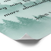 Poster Verset biblique, Jean 10:10, Plus Abondamment (Coin)