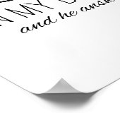 Poster Verset biblique moderne Imprimer Psaume 120:1 (Coin)