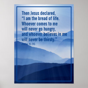Poster Verset biblique motivationnel chrétien personnalis