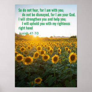 Poster Verset biblique personnalisé d'inspiration