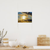 Poster verset biblique Psaume 119:11 coucher de soleil po (Cuisine)