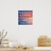 Poster verset biblique Psaume 34:18 coucher du soleil (Cuisine)