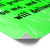 Poster verset biblique Psaume 91 (Coin)