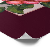 Poster Verset biblique : Roses roses : Jérémie 29:11 : Ar (Coin)