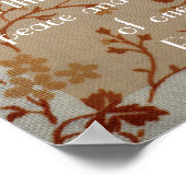 Poster verset biblique sur la paix Romain 14:17-19 (Coin)