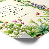 Poster Verset de la Bible 1 Corinthiens 13:13 (Coin)