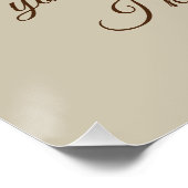 Poster Verset de la Bible de Glitterie d'or (Coin)