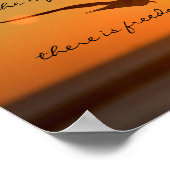 Poster Verset de la Bible de la Liberté, Vol d'oiseaux au (Coin)