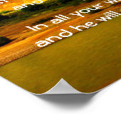 Poster Versets bibliques Citation sur les Proverbes de co (Coin)