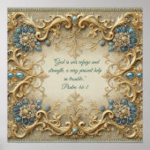 Poster Versets bibliques personnalisables victoriens (Devant)