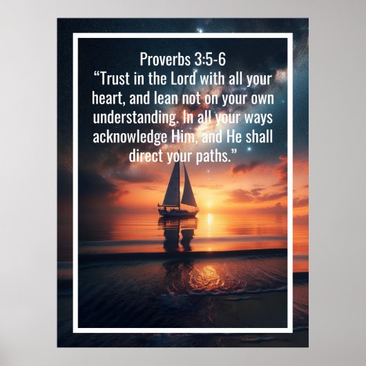 Poster Versets bibliques personnalisés et mots personnali (Devant)