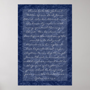 Poster versets bibliques sur la famille Ephésiens 1:3-6