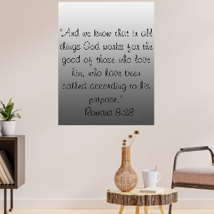 Poster Versets de la Bible chrétienne