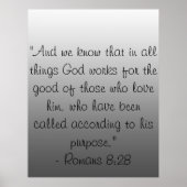 Poster Versets de la Bible chrétienne (Devant)