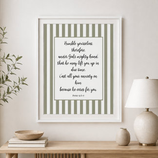 Poster Versets personnalisés de la Bible de la Parole de