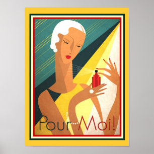 Poster Versez l'annonce 12 x 16 de Deco Parfum de