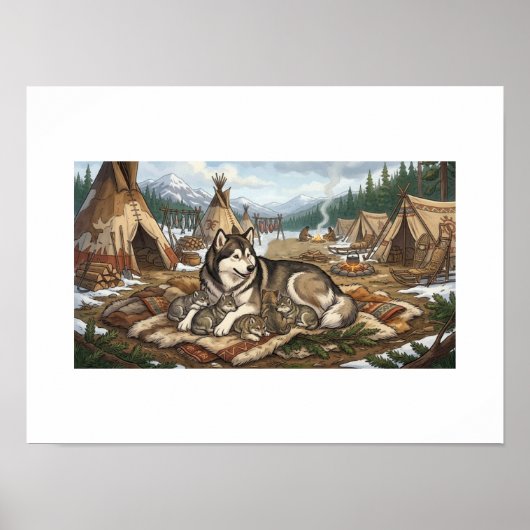 Poster Version 2 de Malamute Mother (Devant)