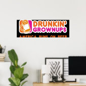 Poster Version américaine de Drunkin Grownups (Bureau à domicile)