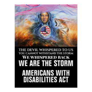 Poster Version Brillante LOI AMÉRICAINS POUR LES PERSONNE