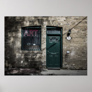 Poster Version couleur Little Tiny Street No 11