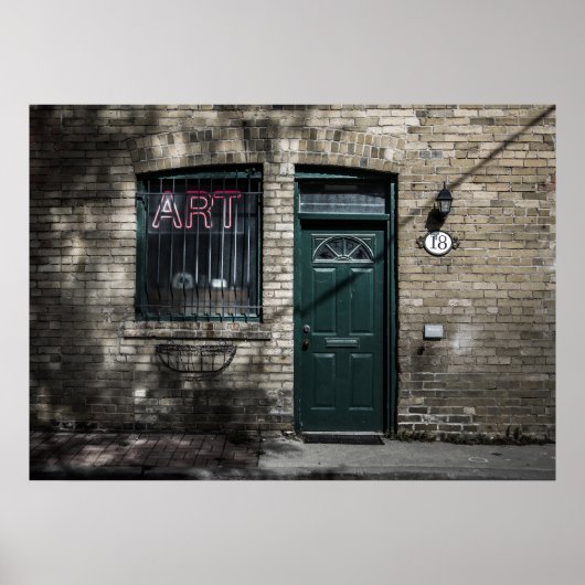Poster Version couleur Little Tiny Street No 11 (Devant)