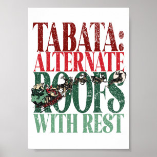 Poster Version de Noël amusante de TABATA des conditions 