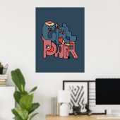 Poster Version Fille Power Dark (Bureau à domicile)