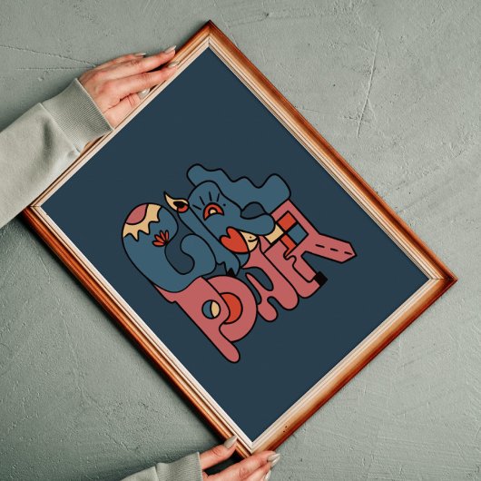 Poster Version Fille Power Dark