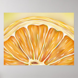 poster "versnipperd" macro-oranje slice