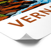 Poster Verso Falls California Travel Print (Coin)