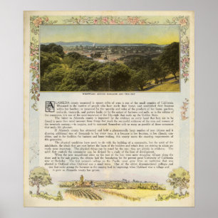 Poster Verso le comté d'Alameda, Oakland et la baie