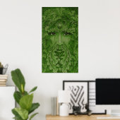 Poster vert (Bureau à domicile)
