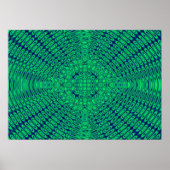 Poster Vert Abstrait (Devant)