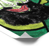 Poster Vert avec ? (Coin)