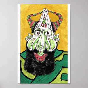 Poster Vert avec ?
