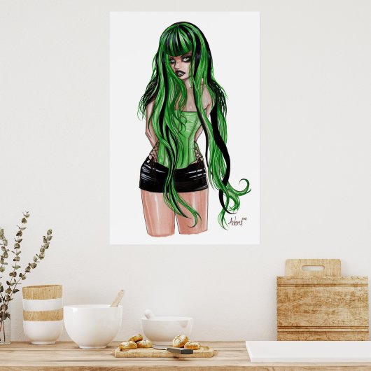Poster Vert avec envie (Cuisine)