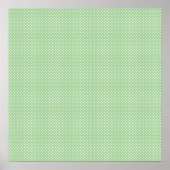 Poster Vert avec points blancs simples (Devant)