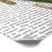 Poster Vert ballon à air chaud (Coin)